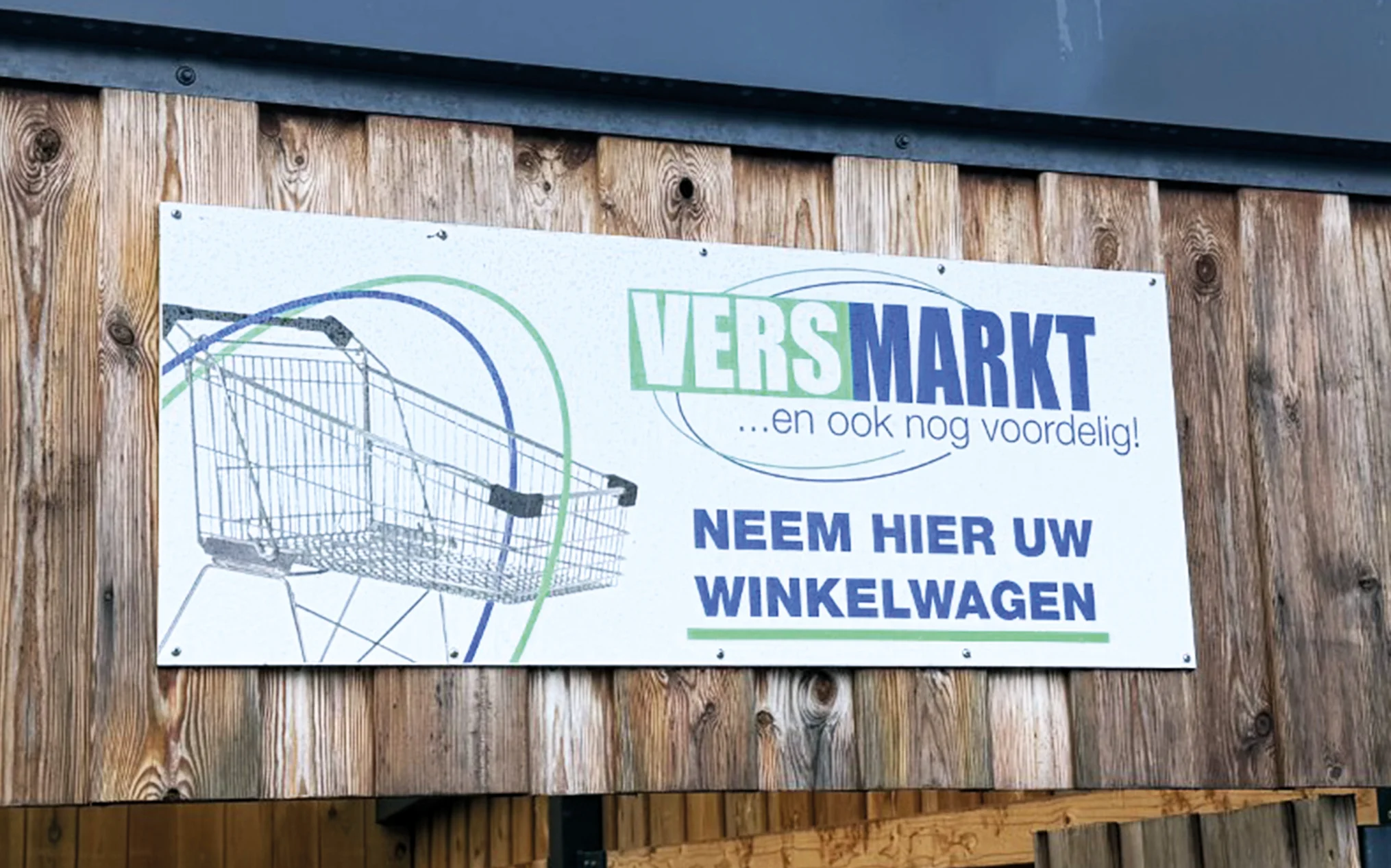 Voorbeeld van Voordelig Drukwerk - Reclamebord Versmarkt